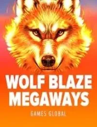 wolf blaze megaways game logo